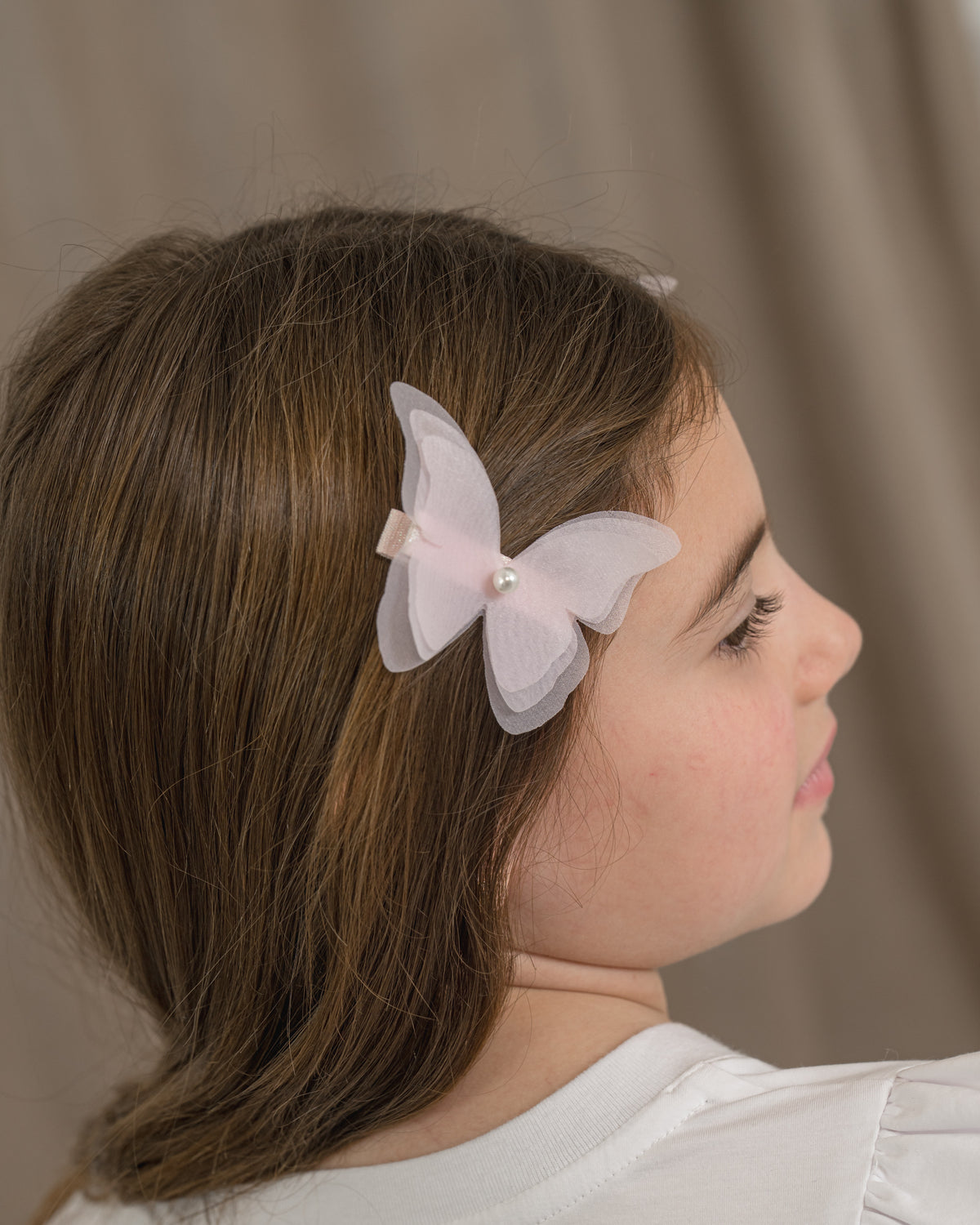 Pink Butterfly Hair Clip