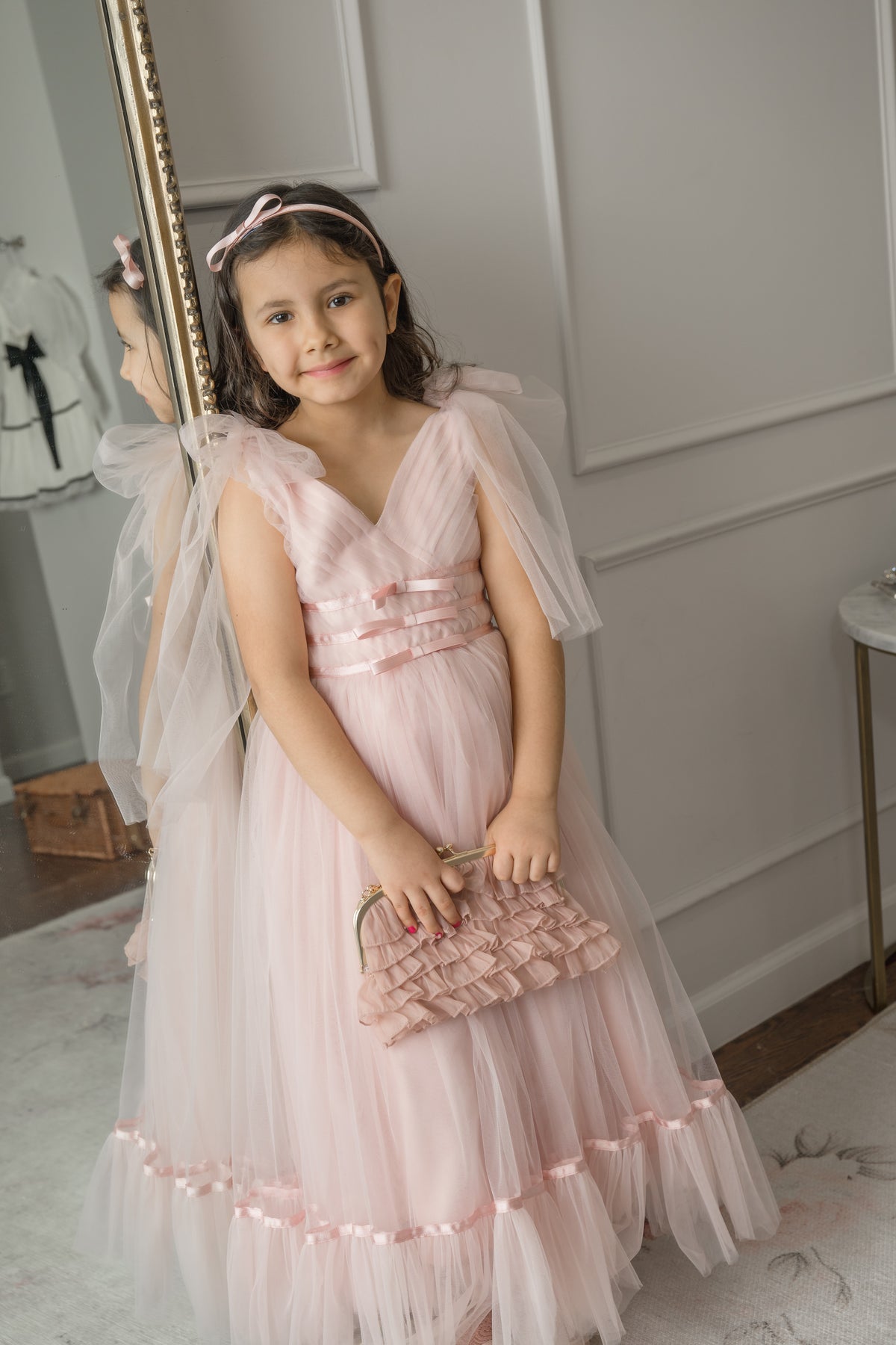 Camila Pink Bow Headband