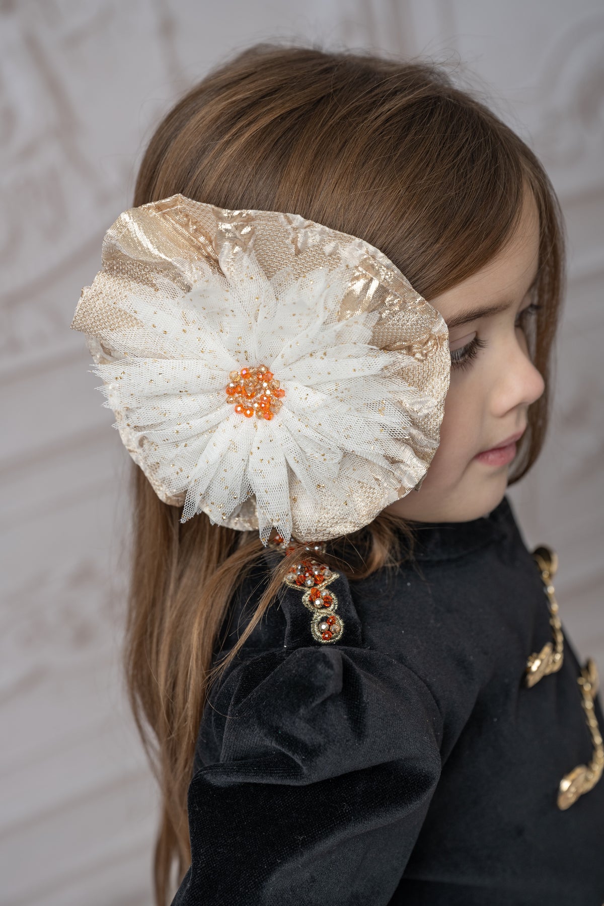 Charlie Glitter Gold Hair Clip