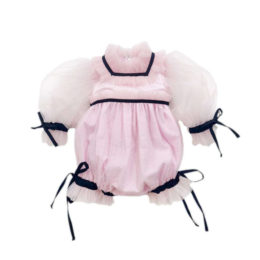 Coco-Pink Tulle Romper