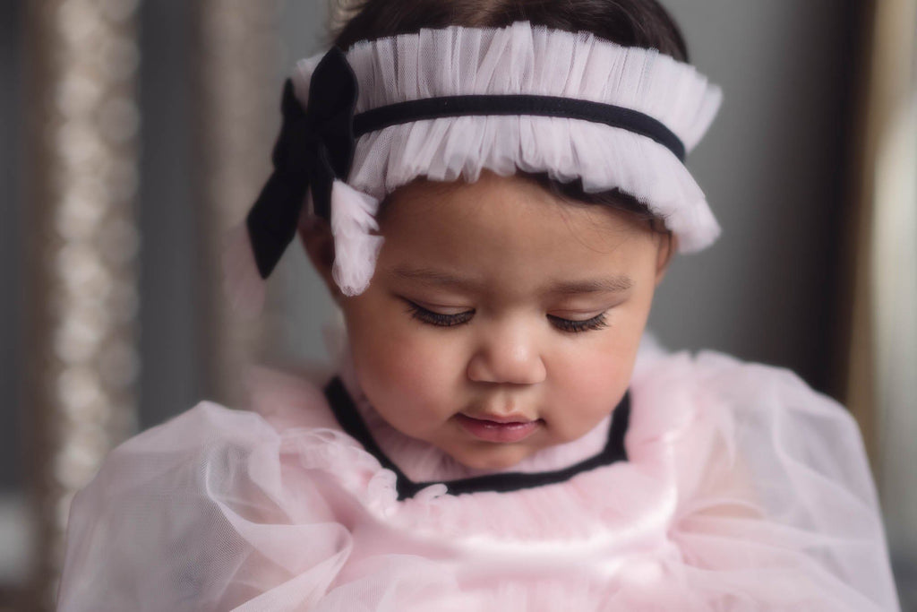 Coco-Pink Tulle Hair Sash