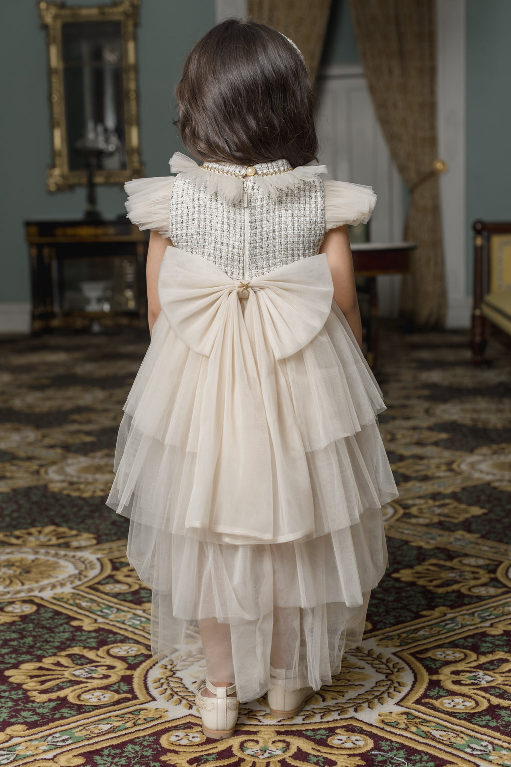 Fira Tweed and Tulle Dress