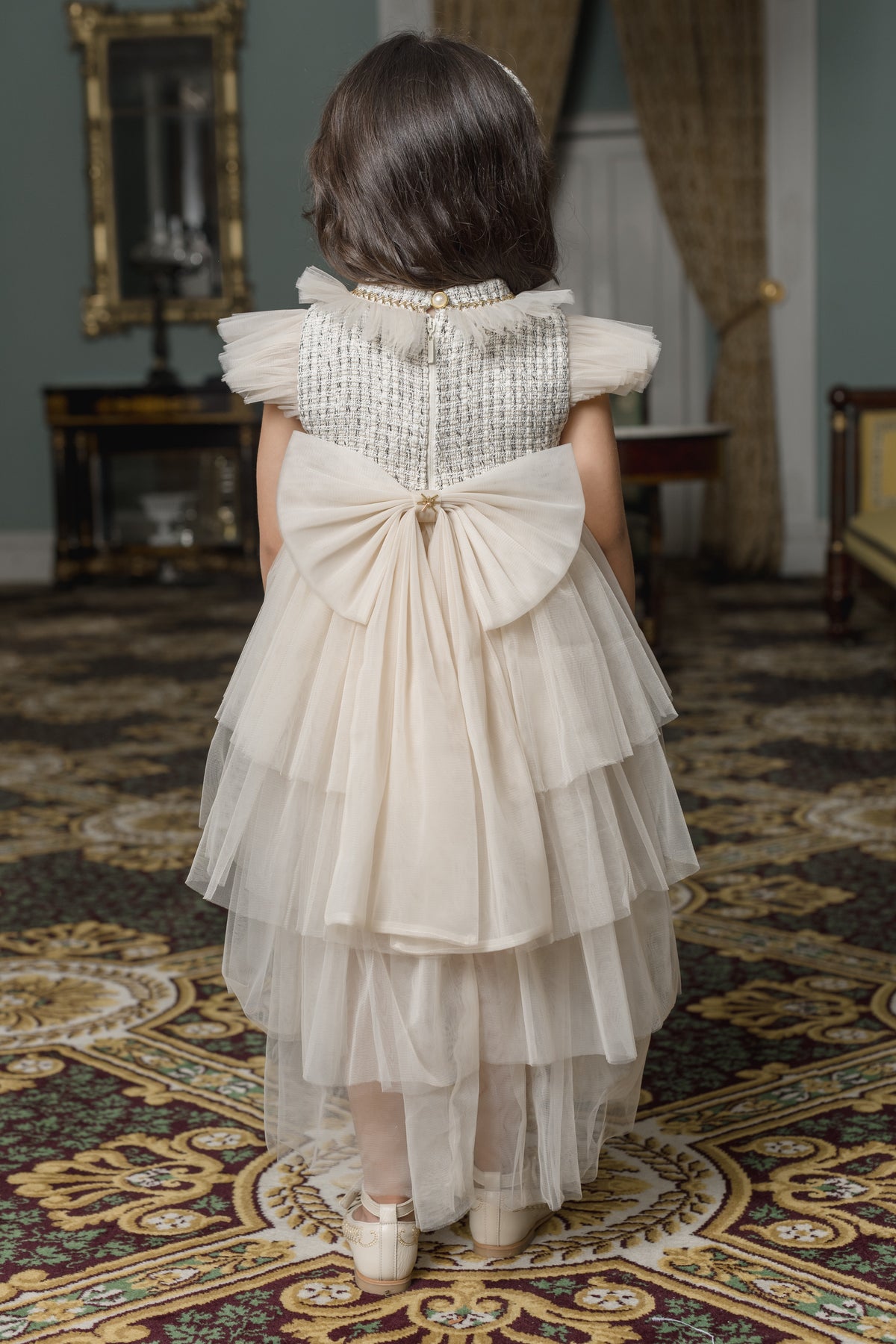Fira Tweed and Tulle Dress