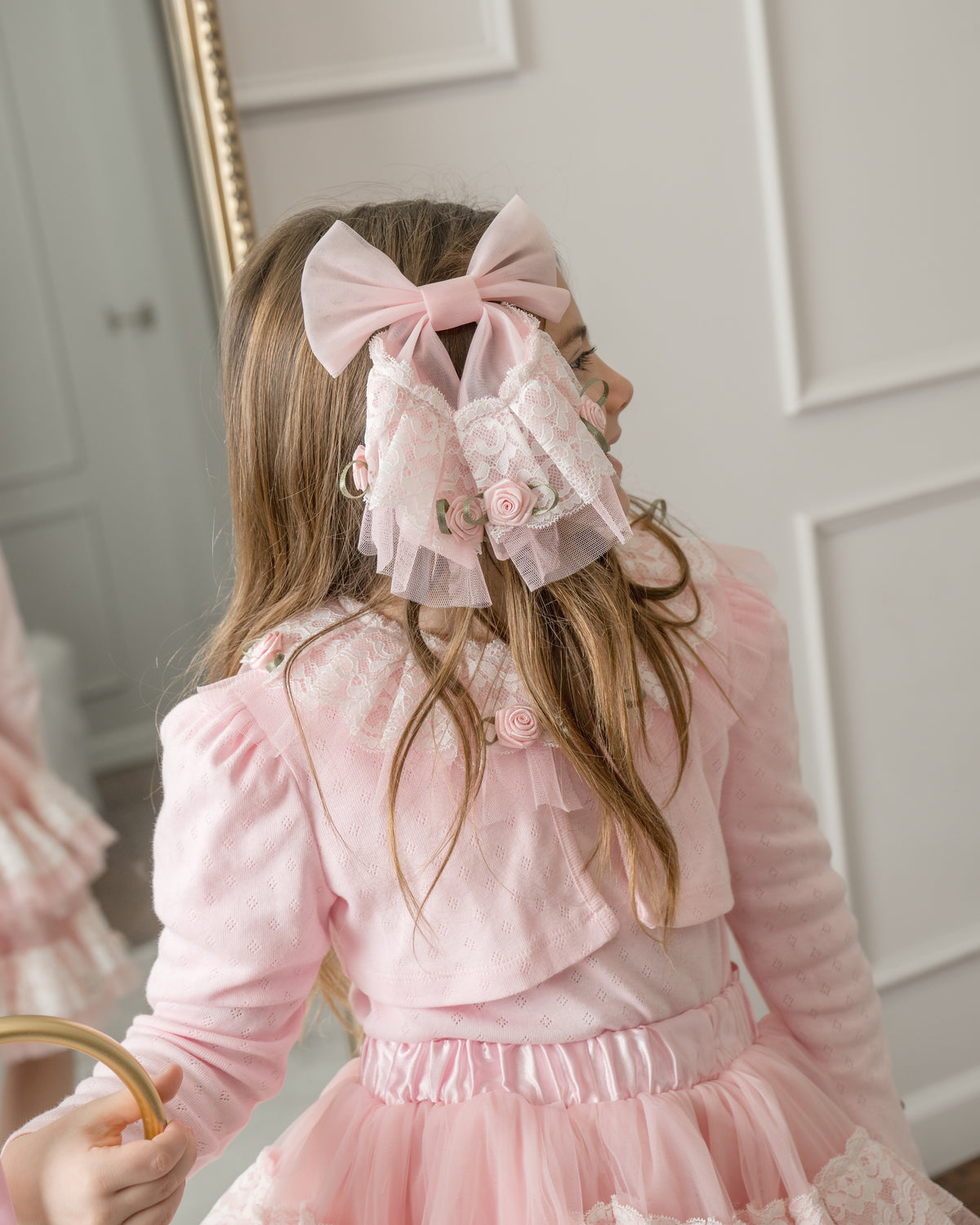 Harlow Pink Tulle Hair Bow