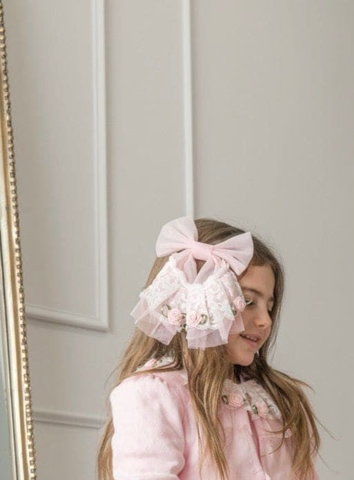 Harlow Pink Tulle Hair Bow