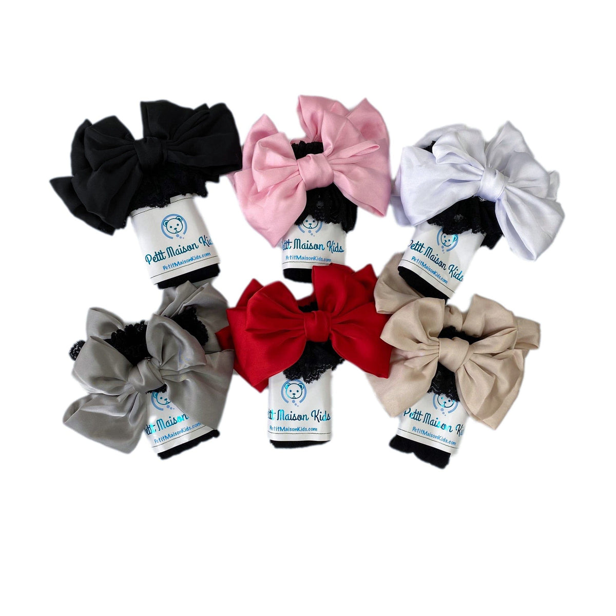Lola Black Lace Socks with Satin Black Bow