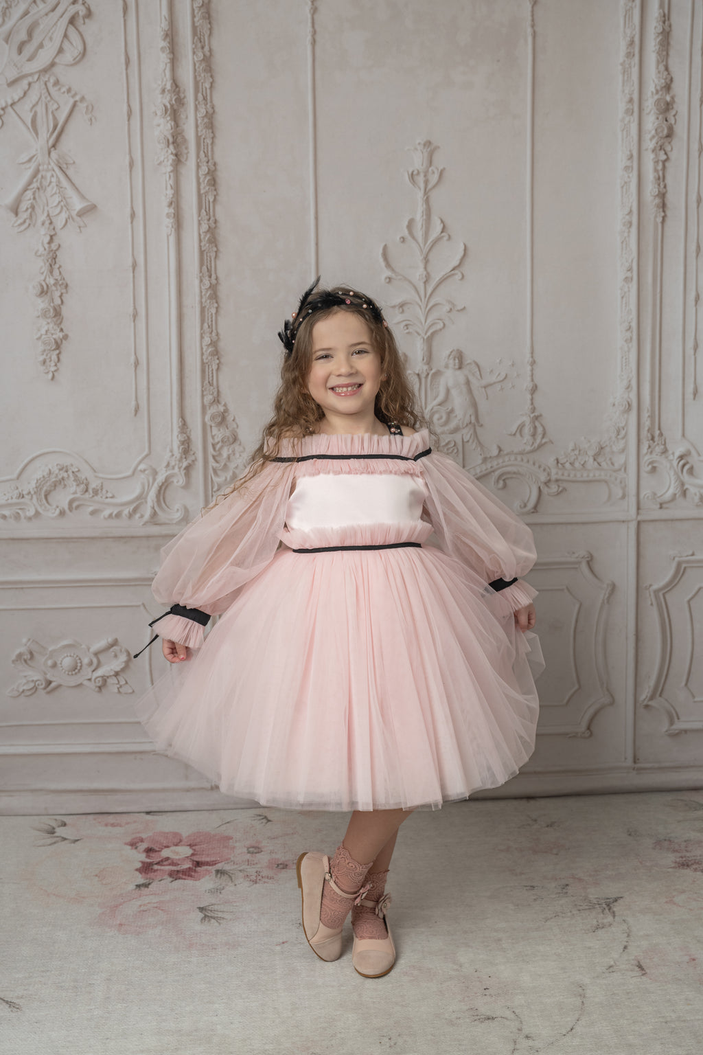 Coco-Pink Tulle Dress