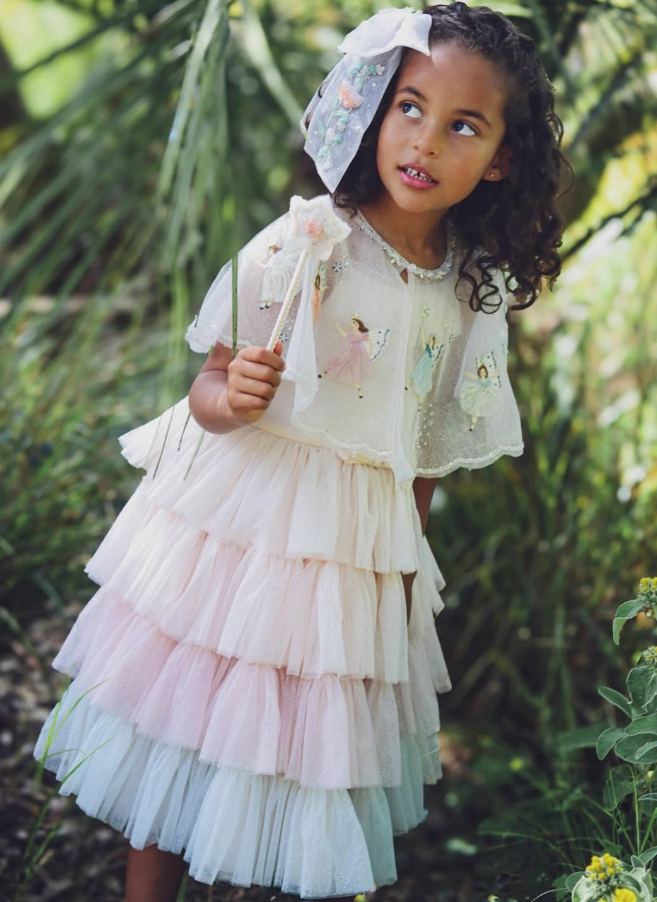 Colour-graded Fairies in the Starry Night dress for girls by House of Carousel