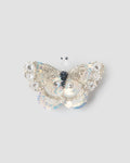 Crystal Wing butterfly hair clip for girls with silver beads, sequins and crystals by House of Carousel