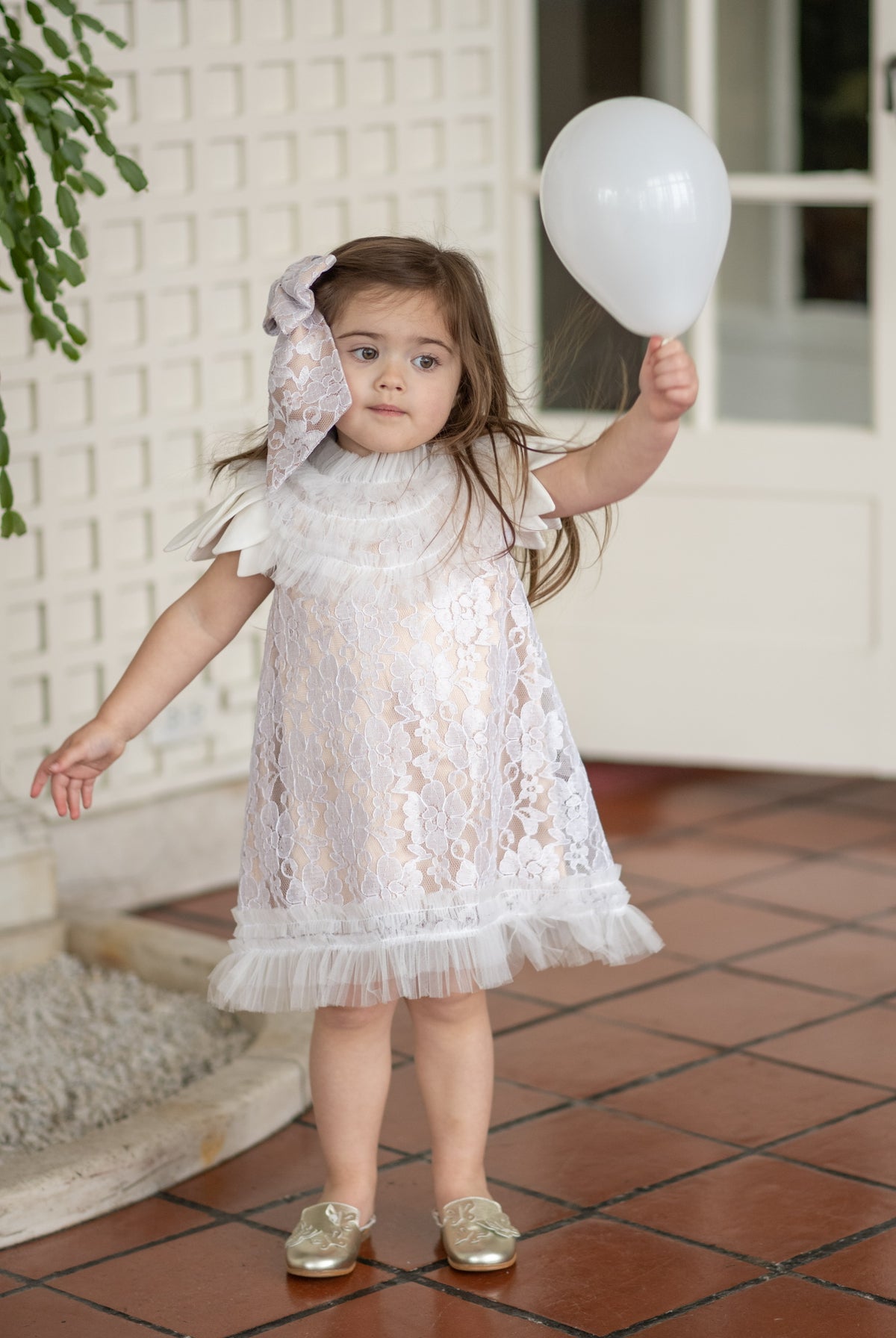 Dove Lace Overlay Beige Dress