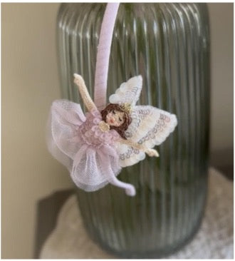 Fairy Bloom pink  tulle fairy headband for girls by House of Carousel available at House of Aura