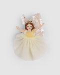 Yellow Flower Fairy girls hair clip with sequin and tulle details by House of Carousél