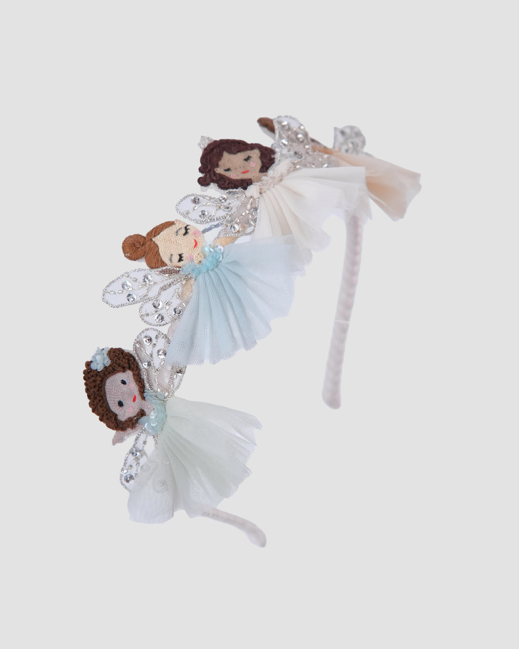 Flutter Fairy Headband with three handcrafted fairy motifs by House of Carousel available at House of Aura Lebanon