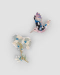 Kiarra Hair Clips pair with handcrafted bird and floral motifs by House of Carousel available at House of Aura Lebanon