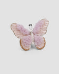 Tulle Flutter butterfly hair clip with lilac ruffled tulle and sequins by House of Carousél available at House of Aura Lebanon