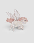 Unicorn hair clip with iridescent sequins and wings by House of Carousél available at House of Aura Lebanon